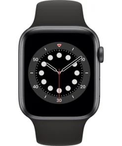 Apple Watch Series 6 GPS 44mm – Vỏ Nhôm, Dây Cao Su Đen – Chính Hãng
