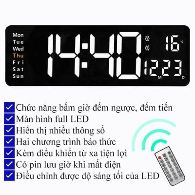 cách chỉnh đồng hồ điện tử treo tường